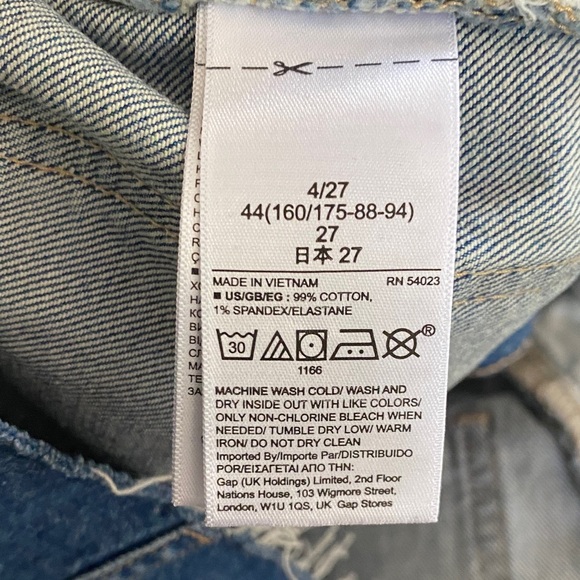 GAP Classic Blue Button-Up Denim Mini Skirt size 4 - Picture 9 of 9